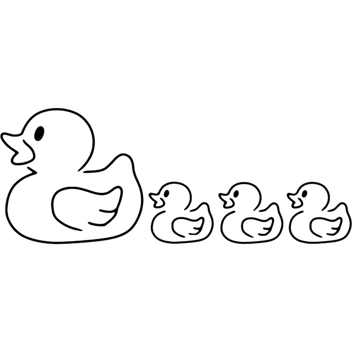 Azeeda 'Family of Ducks' Wall Stencil - XL (A3) (WS00013755)