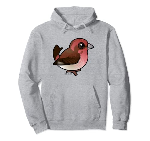 Birdorable Purple Finch Pullover Hoodie