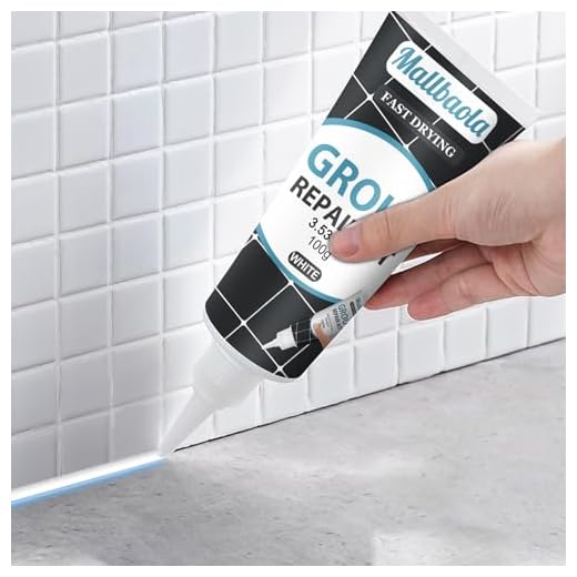 Tile Grout Paint, 2 Pack Grout Filler Tube, Grout Sealer for Bathroom, Shower, Kitchen, Floor Tile, Fast Drying Grout Repair Kit, Restore and Renew Tile Joints Line, Gaps, Replace Grout Pen(White)