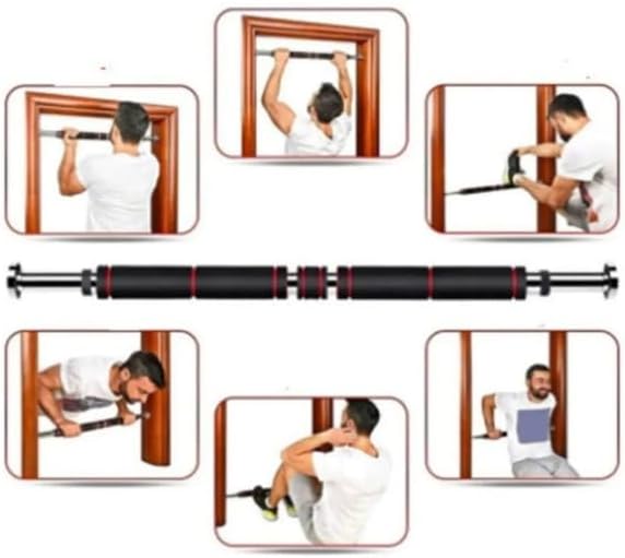 Barfiks Çubuğu 60-100 Cm Çift Uzun Süngerli Ayarlanabilir Barfiks Çekme Demiri Barfiks Aleti - Görsel 4