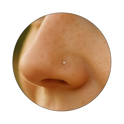 Sterling Silver Nose Stud 1mm Cover