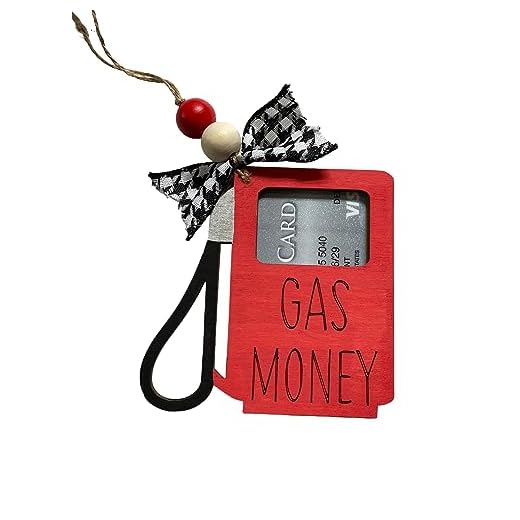 Gas Money - Gift Card/Money Holder - Christmas - Graduation - Birthday - Ornament - Gift for Him Her