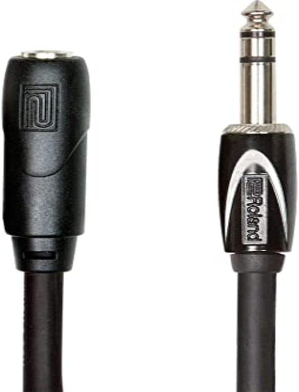 Cable alargador de Roland, TRS de 1/4 de pulgada, macho y hembra, 7,5 m de longitud - RHC-25-1414