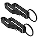 Wawory 2 Pack Duty Belt Key Holder, Belt Key Clip Holder Loop Key Ring Holder with 4 Keyrings