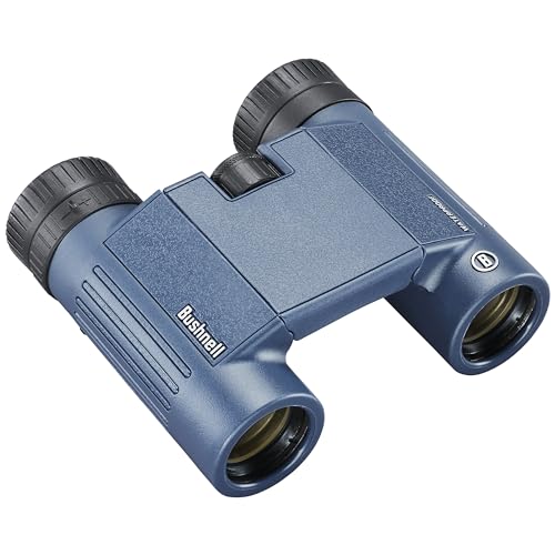 Bushnell H2O Lornetka 10 x 25 mm, wodoodporna i odporna na zaparowanie, do pływania łodzią, pieszych wędrówek i biwakowania