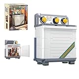 Tirff Retro Haushaltsgeräte Bausteine Set, 578 Klemmbausteine Retro Waschmaschine Technik Bausteine, Vintage Haushaltsgeräte, Ideas Spielzeug Modular Building, Nicht Kompatibel mit Großen Marken