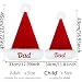 plversi 1Pc Personalised Christmas Santa Hat for Adults, Unisex Velvet Comfort Christmas Hats Extra Thicken Classic Fur for New Year Festive Holiday Party Supplies