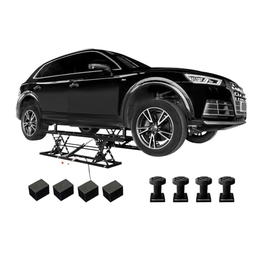 Albott 7000 LBS Portable Car Lift, Heavy Duty Quick Jack with 28" Max Height, Locking Levers & Wheels, Adjustable Scissor Lift for Cars, SUVs, Light Trucks, Garage or Shop Use, Black