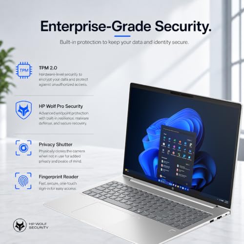 Image of HP ProBook 4 G1i Laptop, 16 inch FHD+, Intel Ultra 7 255U, 16GB DDR5, 512GB SSD