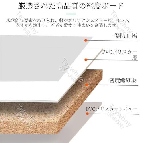 円形テーブル、折りたたみ式ダイニングテーブル、組み立て不要、収納が簡単、省スペース、高い耐荷重性、家庭のリビングルーム、狭いアパート、賃貸物件など、様々なシーンに適していますTeywhny (B,70*70*74CM) [5]
