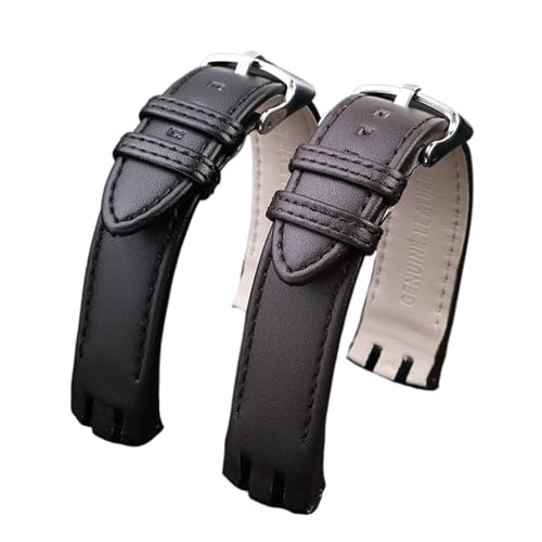 Correa Swatch Yts401 Yts402 cuero convexo 20mm con cierre mariposa 2