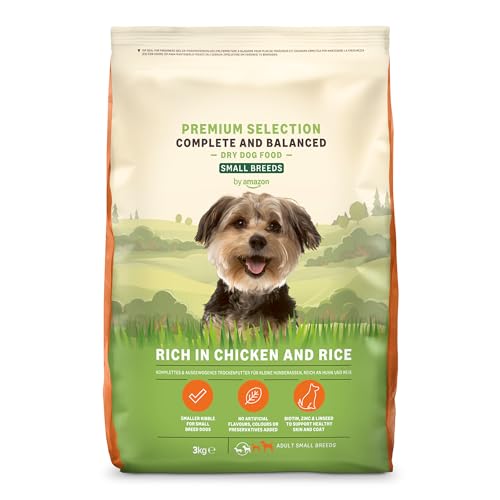 by Amazon Complete - Alimento Secco Completo Per Cani Adulti (razze Di Piccola Taglia) Ricco In Pollo E Riso, 1 X 3kg (Precedentemente un marchio Lifelong, stesso prodotto)