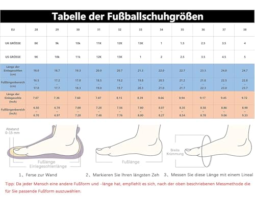 Botas de fútbol para niños TF/FG ligeras y transpirables para césped 5