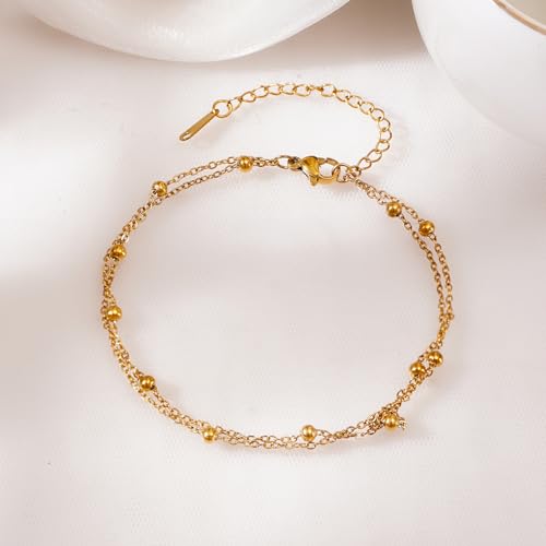 Image of Rubans Oxidised Anklets Jewellery Gift for Women & Girls | Kundan Ethnic Traditional