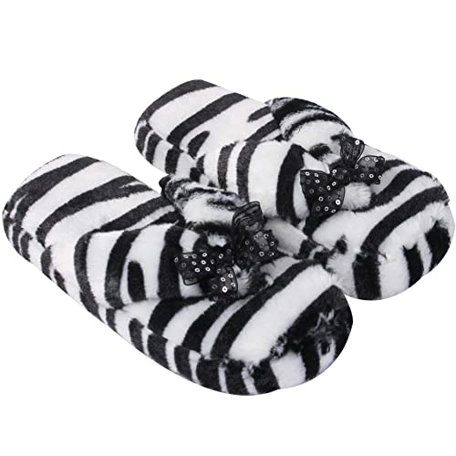 Home Slipper Women's Soft Fleece Indoor Non-Slip House Flip-Flops SPA Thong Slippers4