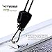 VIVOSUN 1-Pair 1/8 inch 8ft Adjustable Heavy Duty Grow Light Rope Hanger w/Reinforced Metal Internal Gears, Loose-Proof Design (150lbs Weight Capacity)