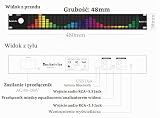Decibelvibe TNZ SGE6 - Korektor graficzny audio z wejściem/wyjściem RCA-Jack 3.5, wejście bezprzewodowe przez wbudowany mikrofon, wejście USB i Bluetooth, przedwzmacniacz audio do systemów audio-wideo