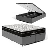 Cama box baú com colchão de espuma d45 ortobom airtech ortopillow 1