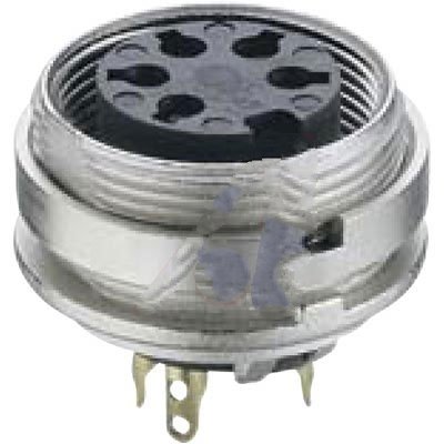 KGV 71, Connector, Circular din, Female Receptacle, Rear Mount, 7 Contact, ip40, Mate sv, wsv
