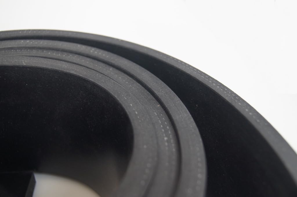 Gummistreifen mit Gewebeeinlage Stärke 10mm viele Größen Schutzmatte Gummidichtung Bodenmatte Unterleger Rüttelplatte Gummimatte Gummiunterlage Industriequalität (2500 x 80 x 10mm)