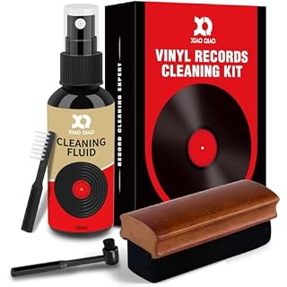 Vinyl Record Cleaner Kit – 6-in-1 Vinyl Records Cleaning Kit Includes Soft Velvet Record Brush, Cleaning Liquid, Stylus Brush, Cleaning Brush, Cleaning Cloth and Storage Bag - Les Beatles, Paul McCartney, John Lennon, RIngo Starr, George Harrison