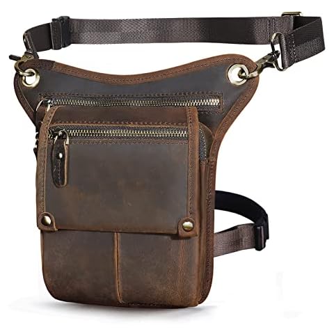 Le'aokuu Bolsa de Cuero Multifuncional para Hombre Cover