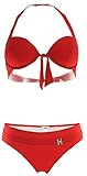 heine neckholder kleid  Heine Neckholder Bikini Rot Cup C Gr. 36