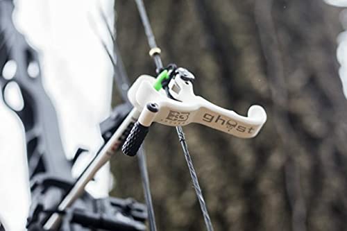 B3 Archery Ghost 3 Finger Handle Back-Tension Release with Textured Coated White Grip & Integrated Thumb Peg for Bowhunting & Competition by B3 Archery - Image 3