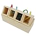 YINGGE Wooden Bird Foraging Feeder Toys, Intelligence Toys for Medium and Large Parrots Sun Conures, Caique, Cockatoo, African Grey, Macaws, Amazon