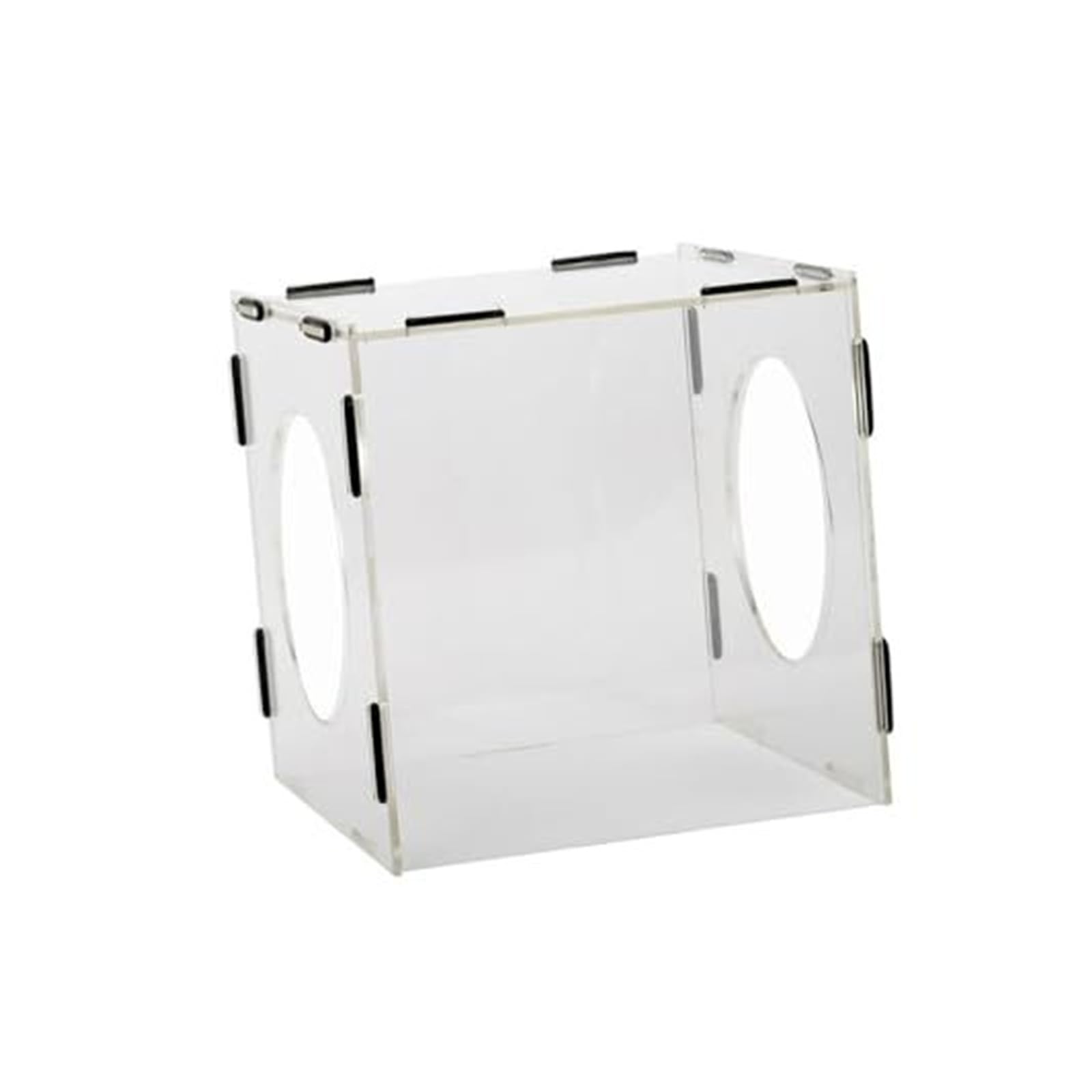 Tudcgjsxf One Color Dust Cover Box For Grinding, Polishing, Engraving Transparent Acrylic With 2 Dustproof Holes