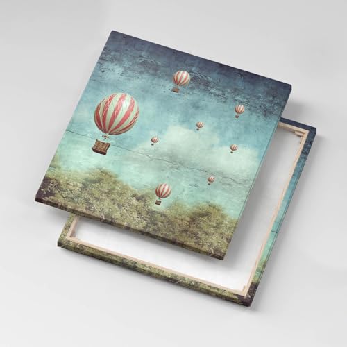 Murale d'art ballons volants 60x60cm | Solution murs vides Wallfluent - 5