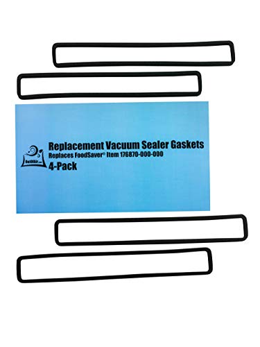 Replacement Gaskets (4 Foam Gaskets) For Foodsaver - Fits Fm2000, Fm2010, Fm2100, Gm2050, Gm2150 Series Vacuum Sealers (Replaces Foodsaver Item 176870-000-000) By Outofair #TOP2