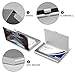 VstaDank Topographic Business Card Holder Fashion Aluminum Alloy Flip Cover Credit Card Holder High End Professional Name Cards Case Exquisite Pocket Metal Cards Holder for Work