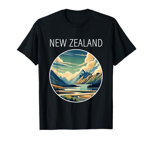 New Zealand scenery Art Deco T-Shirt
