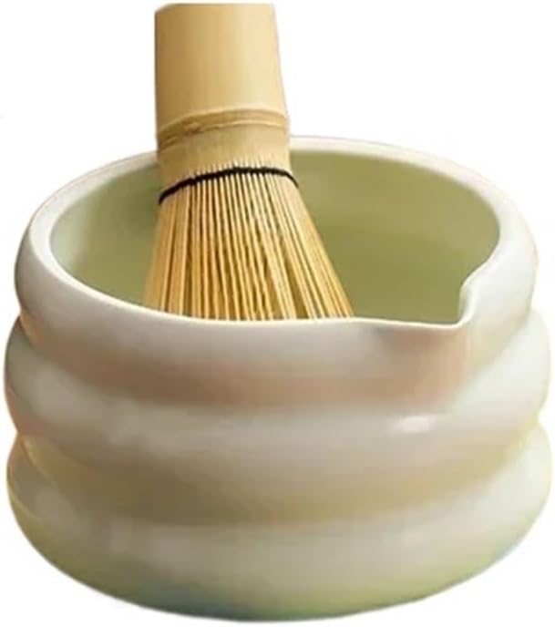 4-7pcs Handmade Home Easy Clean Matcha Tea Set Tool Stand Kit Bowl Scoop Gift Ceremony Accessories(C 7PCS)