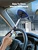 AstroAI Windshield Cleaner Tool, Car Interior Detailing Cleaning Kit with Extendable Handle and 4 Reusable Microfiber Pads, Auto Glass Wiper Brush Kit for Cars, Blue，15.9in-21in #4