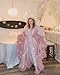 Christmas Feather Robe Silk Satin Bridal Wedding Scarf Party Nightgown Fur Old Hollywood Maternity Photoshoot Trim Luxury Lingeri White+Red L/XL