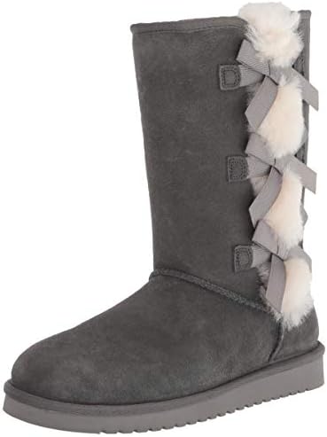 Koolaburra by UGG womens Victoria Tall Mid Calf Boot, Stone Grey, 9 US