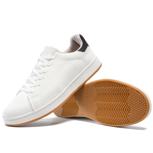 Men's Fashion Sneakers Flying Knitting Breathable Water Resistant Shoes Classic Low Top Lightweight Comfort Lace Up Sturdy Daily Casual Walking Skateboard Shoes for Male3