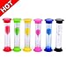 Sand Timer-Senbowe™ 6 Pack Colorful Sandglass Hourglass Sand Clock Timer /- 30sec / 1min / 2mins / 3mins / 5mins / 10mins for Kids,Classroom, Kitchen,Games -Great Gift for Your Children