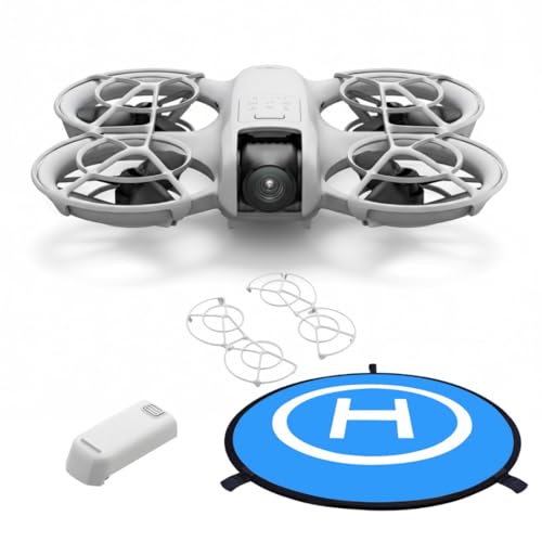 Image of DJI Neo Palm Sized Lightweight Drone with Six Intelligent Shooting Modes with 30" Double-Sided Drone Landing Pad with Carrying Case Bundle (2 Items)