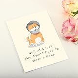 Keyitulo Shiba Inu Cards for Shiba Inu Lovers, Dog Lover Card, Valentines Day Gifts for Him Her, Funny Get Well Soon Card, Get Well Cards for Women After Surgery, Surgery Recovery Gifts for Women