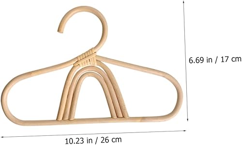 Miniatura 4 de UPKOCH Percha para niños, perchas para colgar ropa de bebé, perchas para niños, perchas para ropa para armario, perchas de ratán para niños,