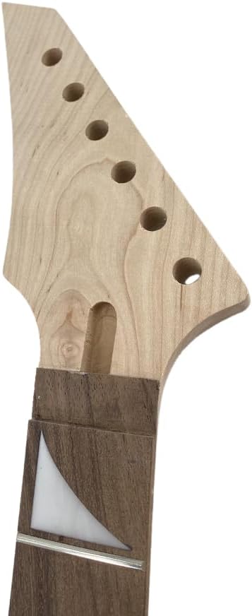 Maple Guitar Neck 24 Frets 25.5 Inch Scale Left hand Bolt-On Construction Locking Nut