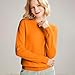 Cashmere Sweaters for Women Long Sleeve Crew Neck Soft Warm Pullover Tops Lightweight Wool Knit Sweater Fall Winter Fashion Outfits Ginger,Large