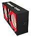 DEEJAY LED Two 10-in Woofers Plus Three Tweeters RED Empty Chuchera Speaker Enclosure - D10T3RED