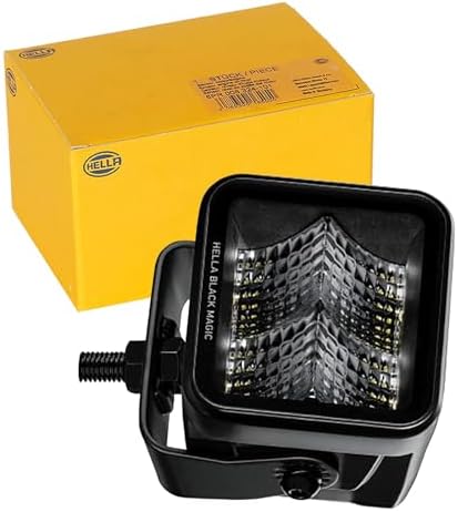HELLA LED Zusatzscheinwerfer Black Magic Cube 2,7 Zoll Nahfeldausleuchtung | 1400 echte Lumen quadratisch Offroad LED Arbeitsscheinwerfer 12V - 24V für Auto Pickup SUV ATV Motorrad