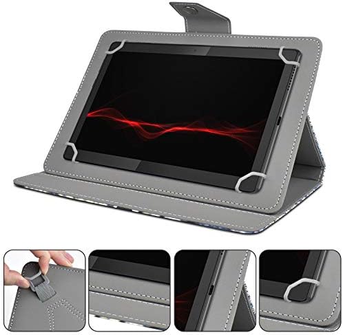 KATUMO All Universal 10 inch Tablet Case, 10.1 inch Tablet Case Cover, Travel Portable Protective Folio Leather Stand Shell Case for All Kinds of 9.6-10.5 inch Android/iOS/Windows Tablet