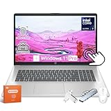 HP 17 inch Touchscreen Business Laptop 2025, Intel Ultra 7 255U (Max 5.2GHz), 17.3' Anti-Glare Touchscreen HD+ Display, Backlit Keyboard, Fingerprint Reader, 16 GB DDR5, 1 TB SSD, Windows 11 Pro