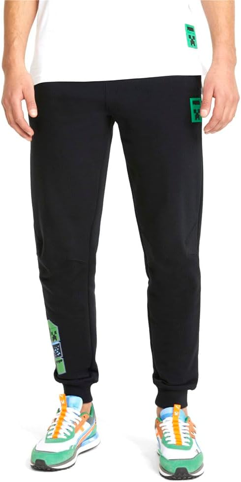 PUMA X Minecraft Men's Black Casual Sweatpants Jordan Ubuy
